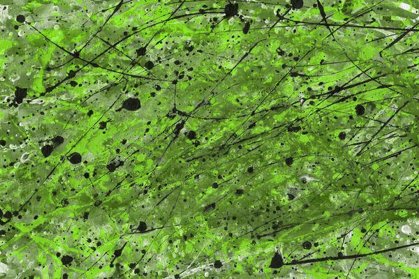 Fondo Abstracto Verde Con Textura Salpicaduras Pintura — Foto de Stock
