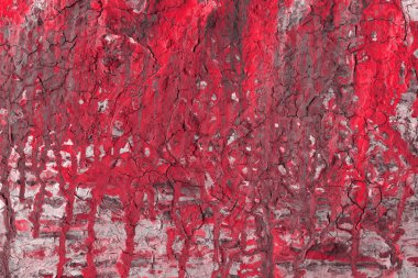 boya ile kırmızı arka plan doku sıçramalarına