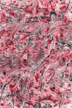 boya ile kırmızı arka plan doku sıçramalarına