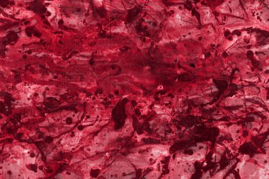 boya ile kırmızı arka plan doku sıçramalarına