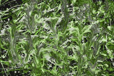 boya ile yeşil arka plan doku sıçramalarına