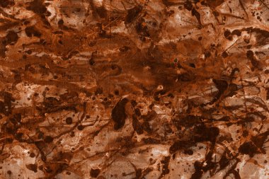 boya ile turuncu arka plan doku sıçramalarına