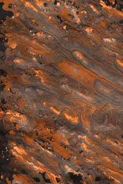 boya ile turuncu arka plan doku sıçramalarına