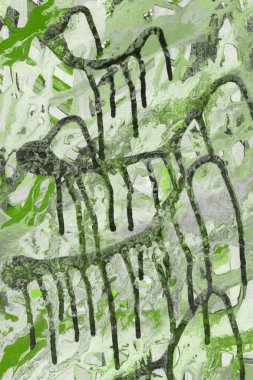 Yeşil soyut boya arka plan tam kare görüntü