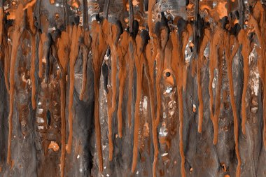 boya ile turuncu arka plan doku sıçramalarına