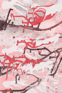 boya ile kırmızı arka plan doku sıçramalarına