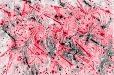 boya ile kırmızı arka plan doku sıçramalarına