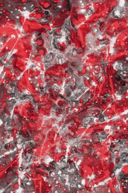 boya ile kırmızı arka plan doku sıçramalarına