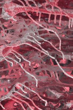 boya ile kırmızı arka plan doku sıçramalarına