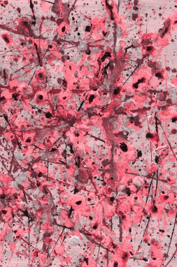 boya ile kırmızı arka plan doku sıçramalarına