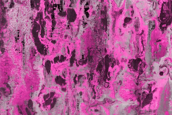 Rózsaszín Absztrakt Háttér Festékkel Vízcseppek Textúra — Stock Fotó