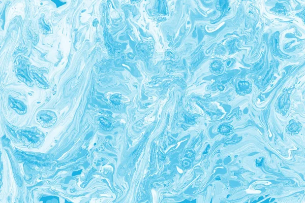 Fond Abstrait Bleu Clair Avec Des Éclaboussures Peinture Texture — Photo