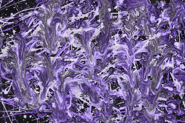 Fundo Abstrato Violeta Com Pintura Espirra Textura — Fotografia de Stock