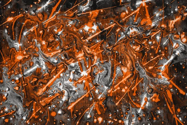 Orange Abstract Background Paint Splashes Texture — Stock Photo, Image