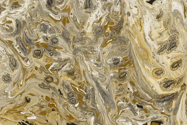 golden abstract background with paint splashes texture
