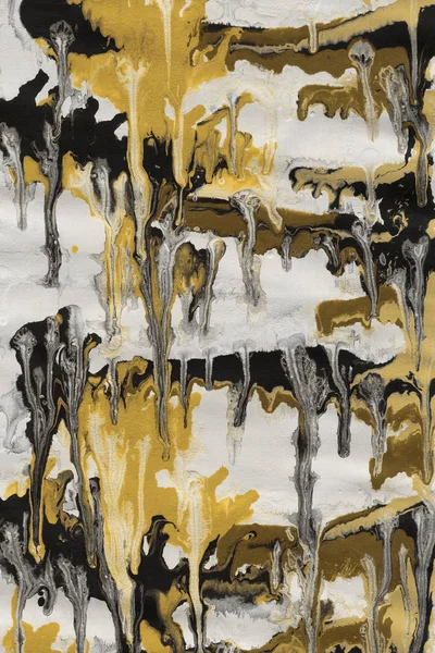 Fundo Abstrato Dourado Com Pintura Espirra Textura — Fotografia de Stock