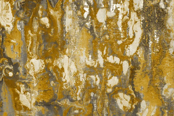 Fundo Abstrato Dourado Com Pintura Espirra Textura — Fotografia de Stock