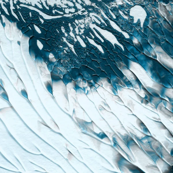Vernice Acrilica Blu Texture Sfondo Astratto — Foto Stock