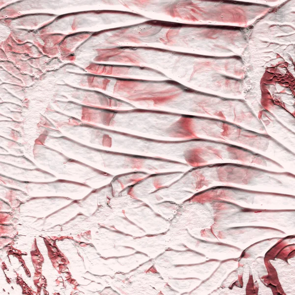 Tinta Acrílica Vermelha Textura Fundo Abstrato — Fotografia de Stock