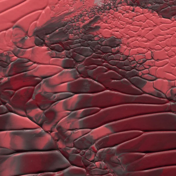 红色丙烯酸油漆纹理 抽象的背景 — 图库照片