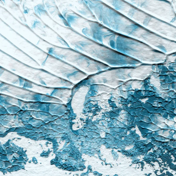 Kék Akril Festék Textúra Elvont Háttér — Stock Fotó