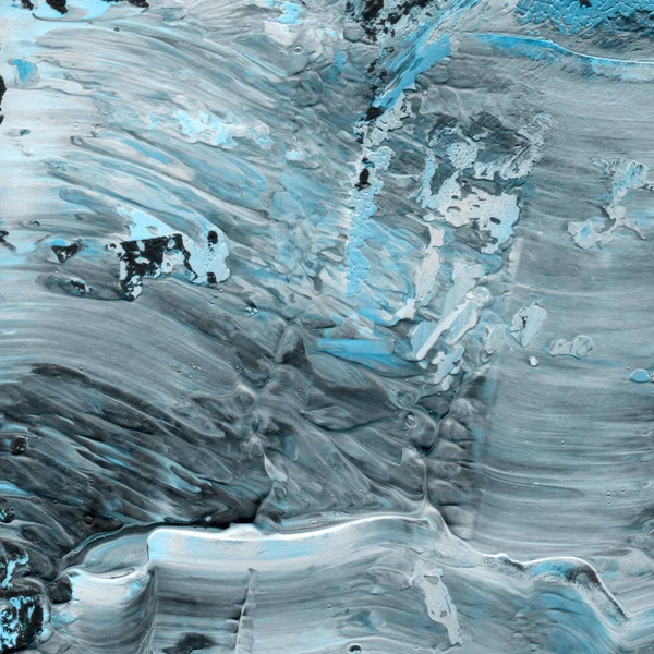 Μπλε Χρώμα Ακρυλικό Υφή Αφηρημένα Φόντο — Φωτογραφία Αρχείου