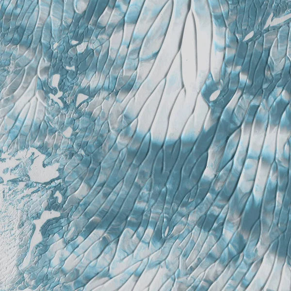 Blaue Acrylfarbe Textur Abstrakter Hintergrund — Stockfoto