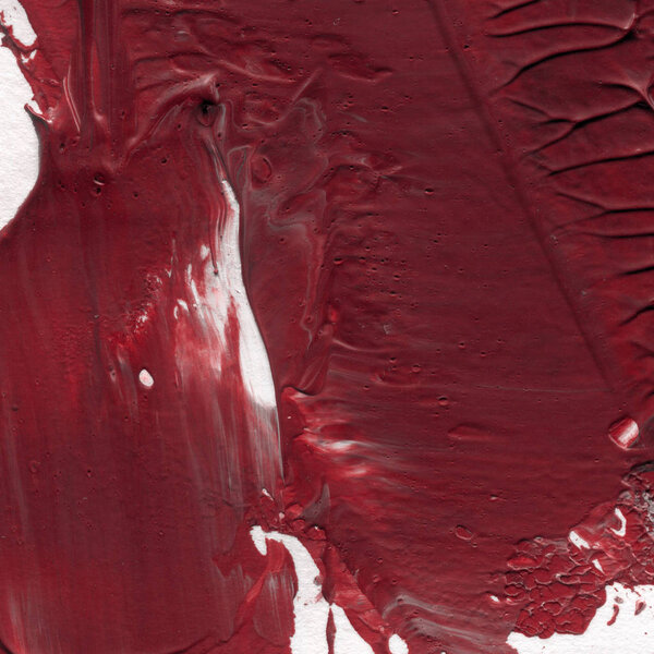 красная акриловая краска текстура, абстрактный фон
