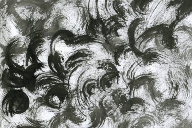 Soyut Beyaz boya doku siyah arka plan üzerine splatters