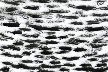 Soyut Beyaz boya doku siyah arka plan üzerine splatters