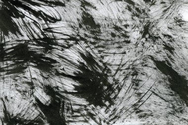 Soyut Beyaz boya doku siyah arka plan üzerine splatters