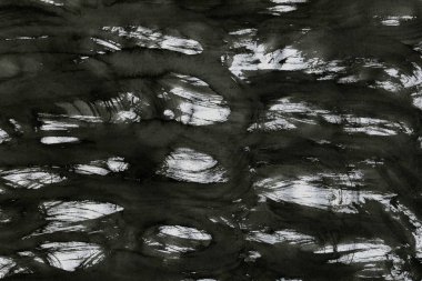 Soyut Beyaz boya doku siyah arka plan üzerine splatters