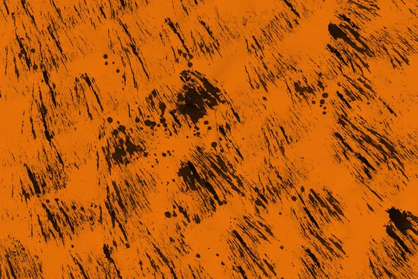 Oranje Inkt Textuur Abstracte Achtergrond — Stockfoto