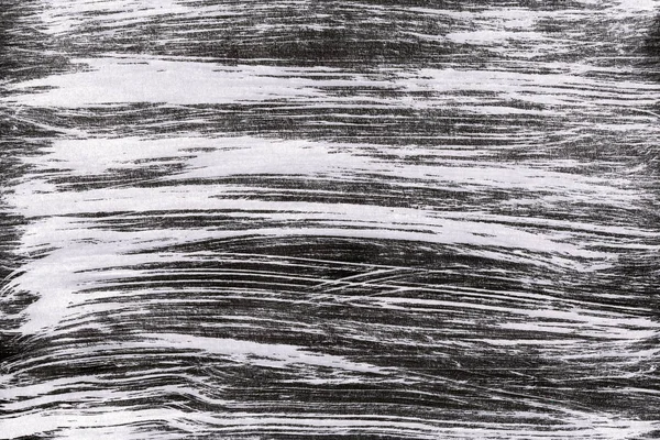 Peinture Blanche Abstraite Éclaboussures Texture Sur Fond Noir — Photo