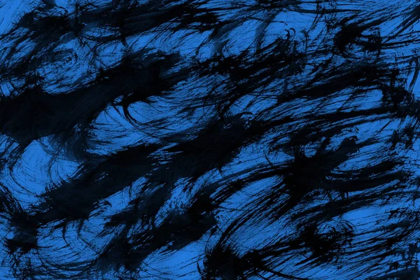 Modrý Inkoust Textura Abstraktní Pozadí — Stock fotografie