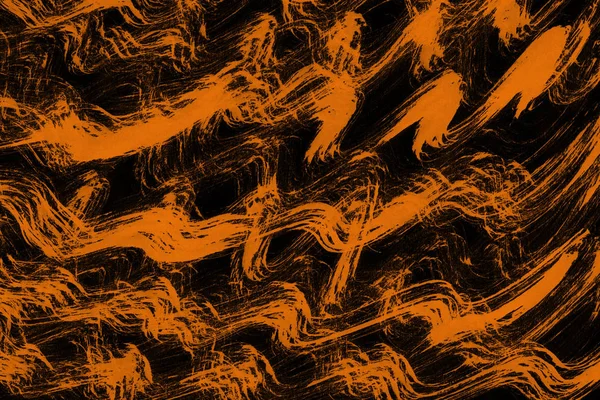 Orangefarbene Tuschestruktur Abstrakter Hintergrund — Stockfoto