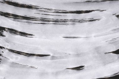 Soyut Beyaz boya doku siyah arka plan üzerine splatters