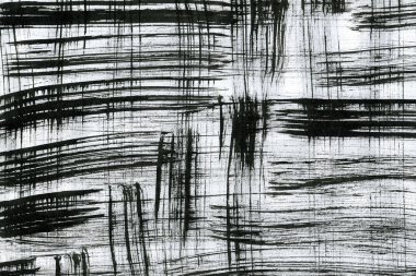 Soyut Beyaz boya doku siyah arka plan üzerine splatters