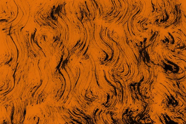 Oranje Inkt Textuur Abstracte Achtergrond — Stockfoto