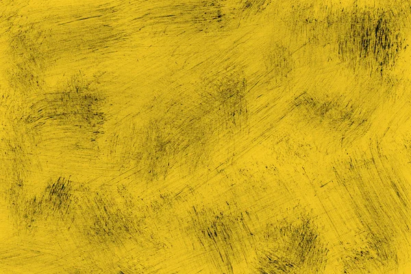 Gele Inkt Textuur Abstracte Achtergrond — Stockfoto