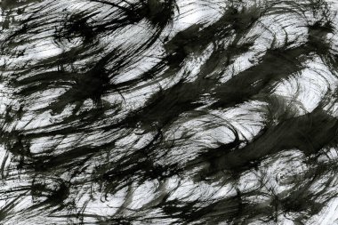 Soyut Beyaz boya doku siyah arka plan üzerine splatters