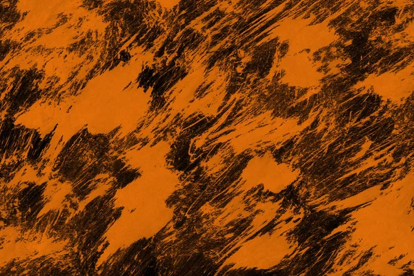 Oranje Inkt Textuur Abstracte Achtergrond — Stockfoto