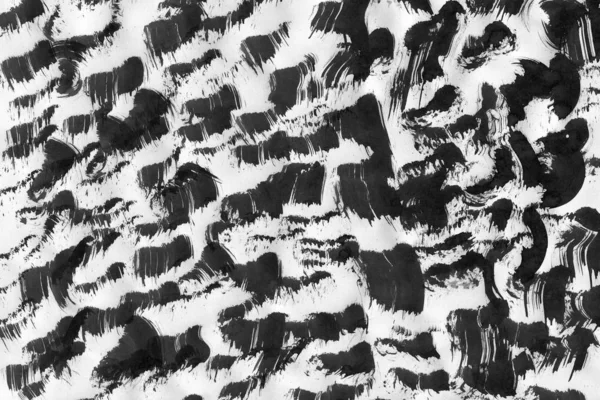 Absztrakt Fehér Festék Splatters Fekete Háttér Textúra — Stock Fotó