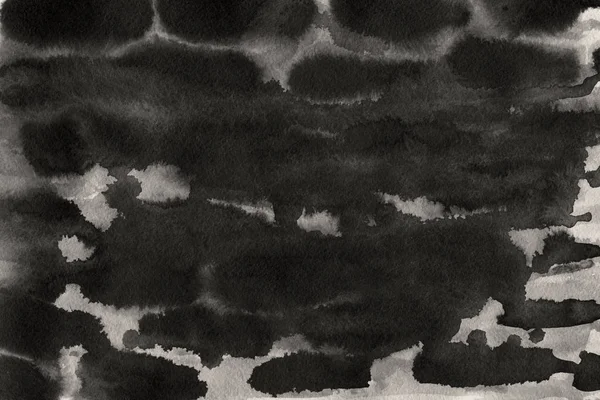 纸上的黑色墨水抽象背景 — 图库照片