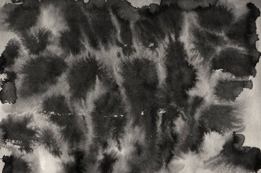 Kağıt arka plan üzerinde siyah mürekkep