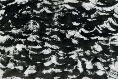 Kağıt arka plan üzerinde siyah mürekkep