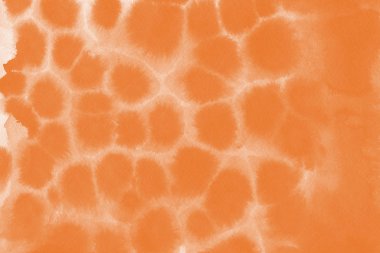 Kağıt arka plan üzerinde turuncu mürekkep