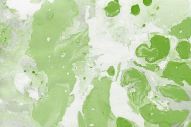 Yeşil mermer arka plan boya ile doku sıçramalarına