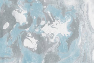 mavi arka plan boya ile doku sıçramalarına