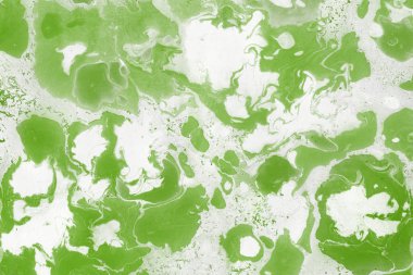 Yeşil mermer arka plan boya ile doku sıçramalarına